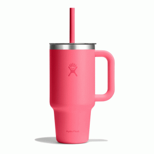 32 OZ TRAVEL TUMBLER CLEAR LID-POPSTAR PINK