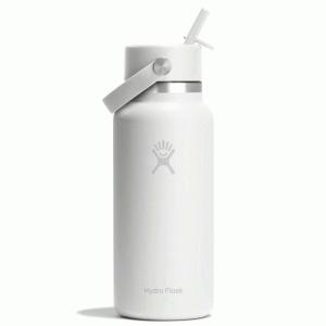 HYDRO FLASK - 32 OZ WIDE FLEX STRAW CAP-WHITE