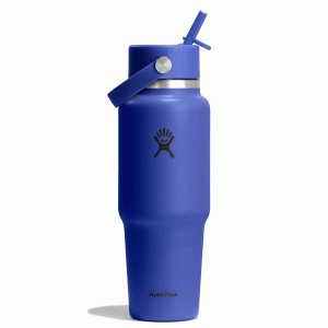 HYDRO FLASK - 32 OZ WIDE FLEX STRAW TRAVEL BOTTLE-CAPRI BLUE